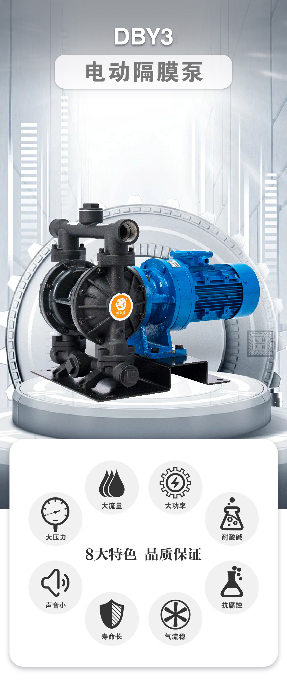 电动隔膜泵特色